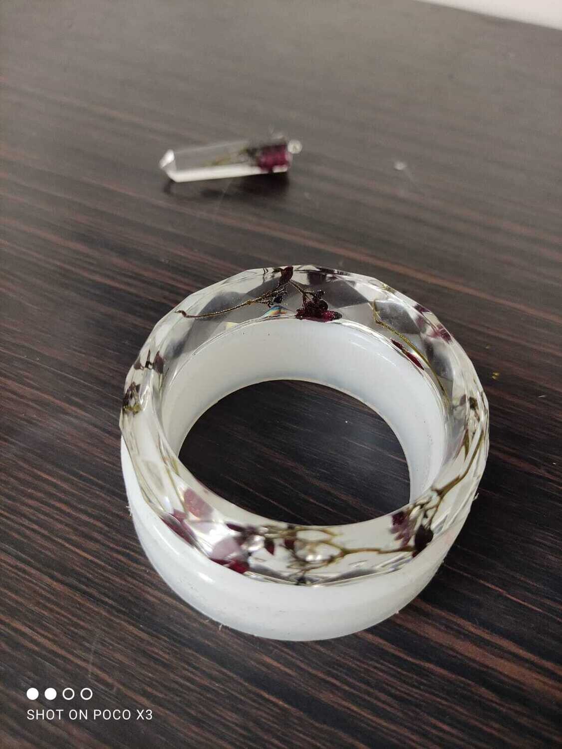 Resin products (bangles, keychains, earrings)