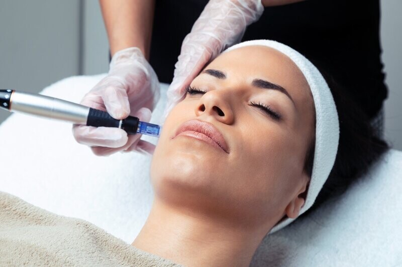 Limpieza facial con punta de diamante