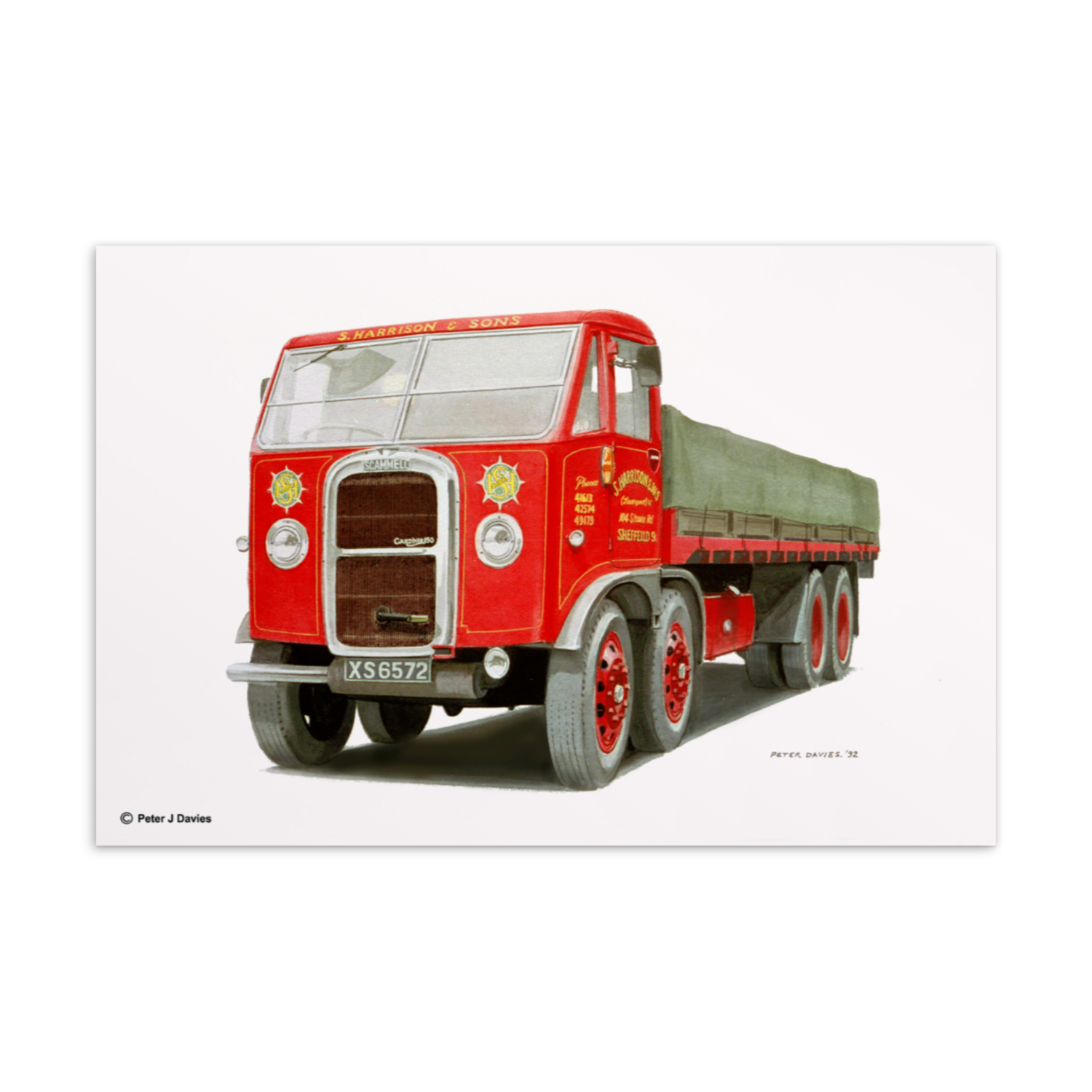 Postcard 6x4 - Syd Harrison Scammell