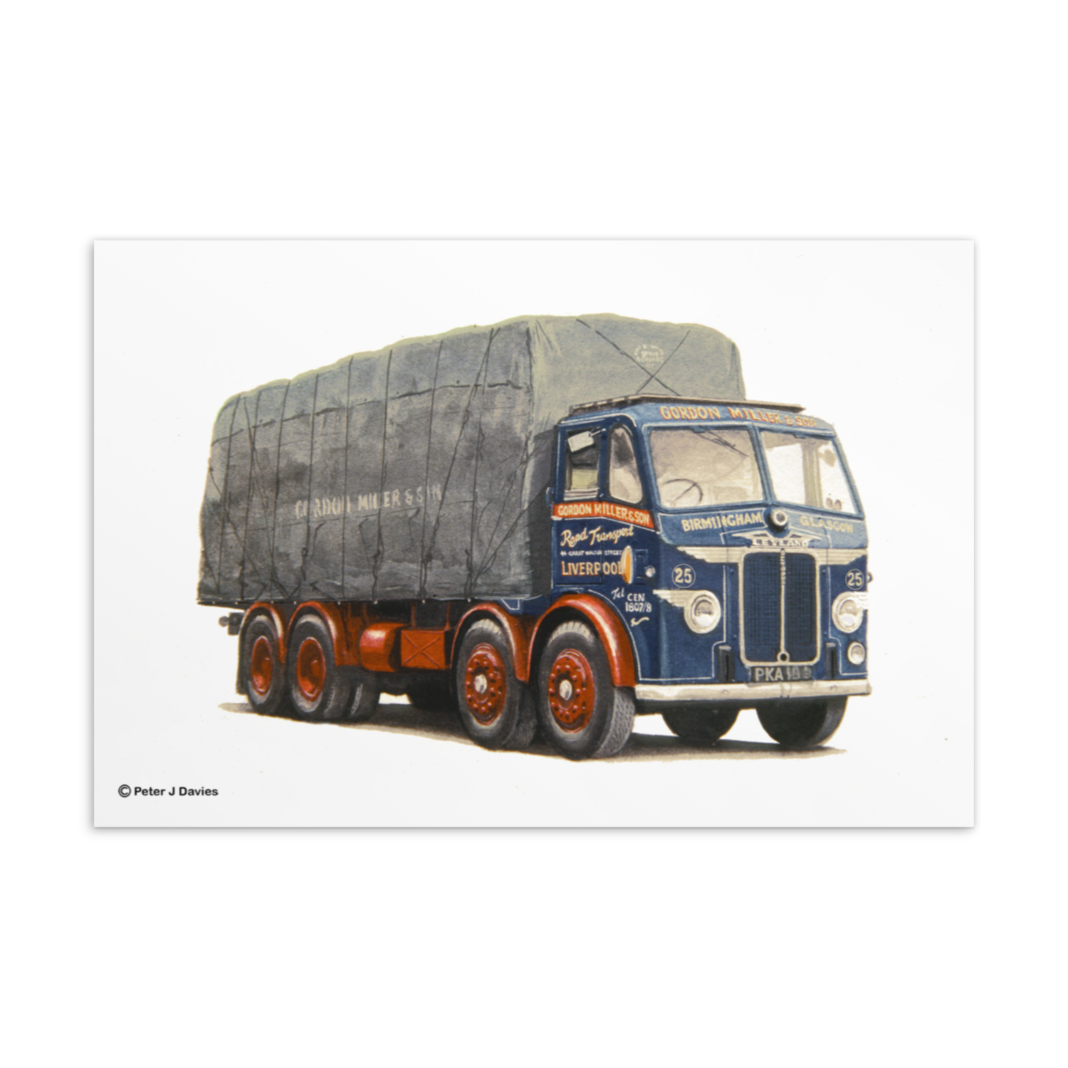 Postcard 6x4 Leyland Octopus