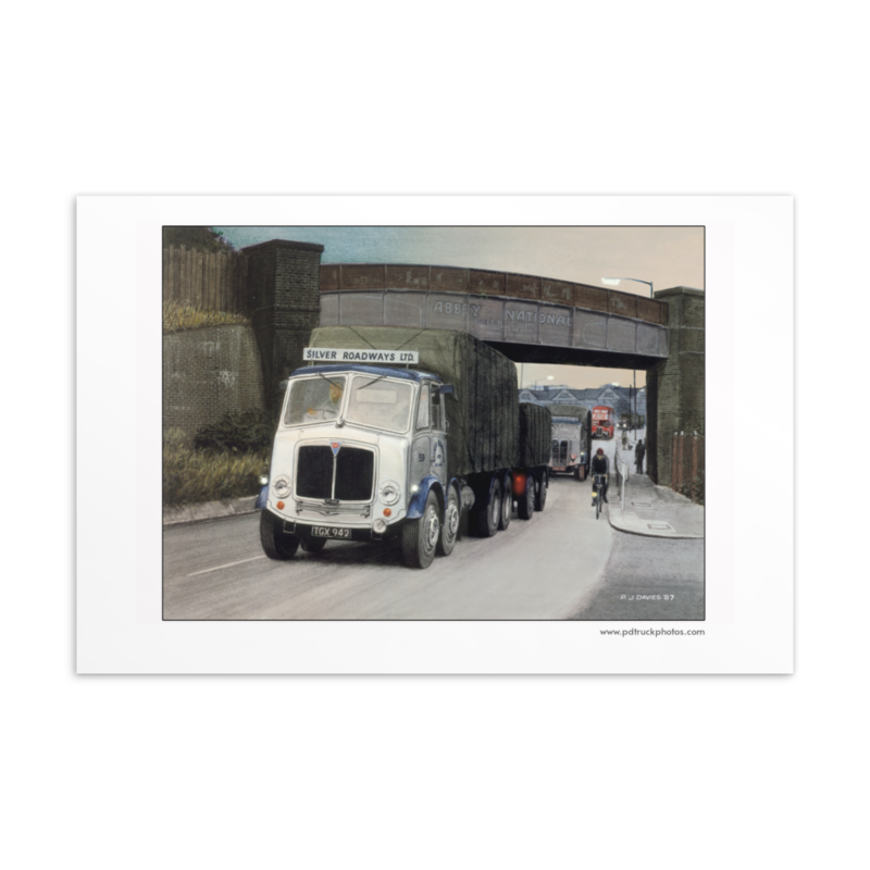 Postcard 6x4 Silver Roadways AECs