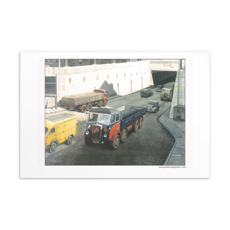 Postcard 6x4 Tunnel Traffic Birkenhead 1987
