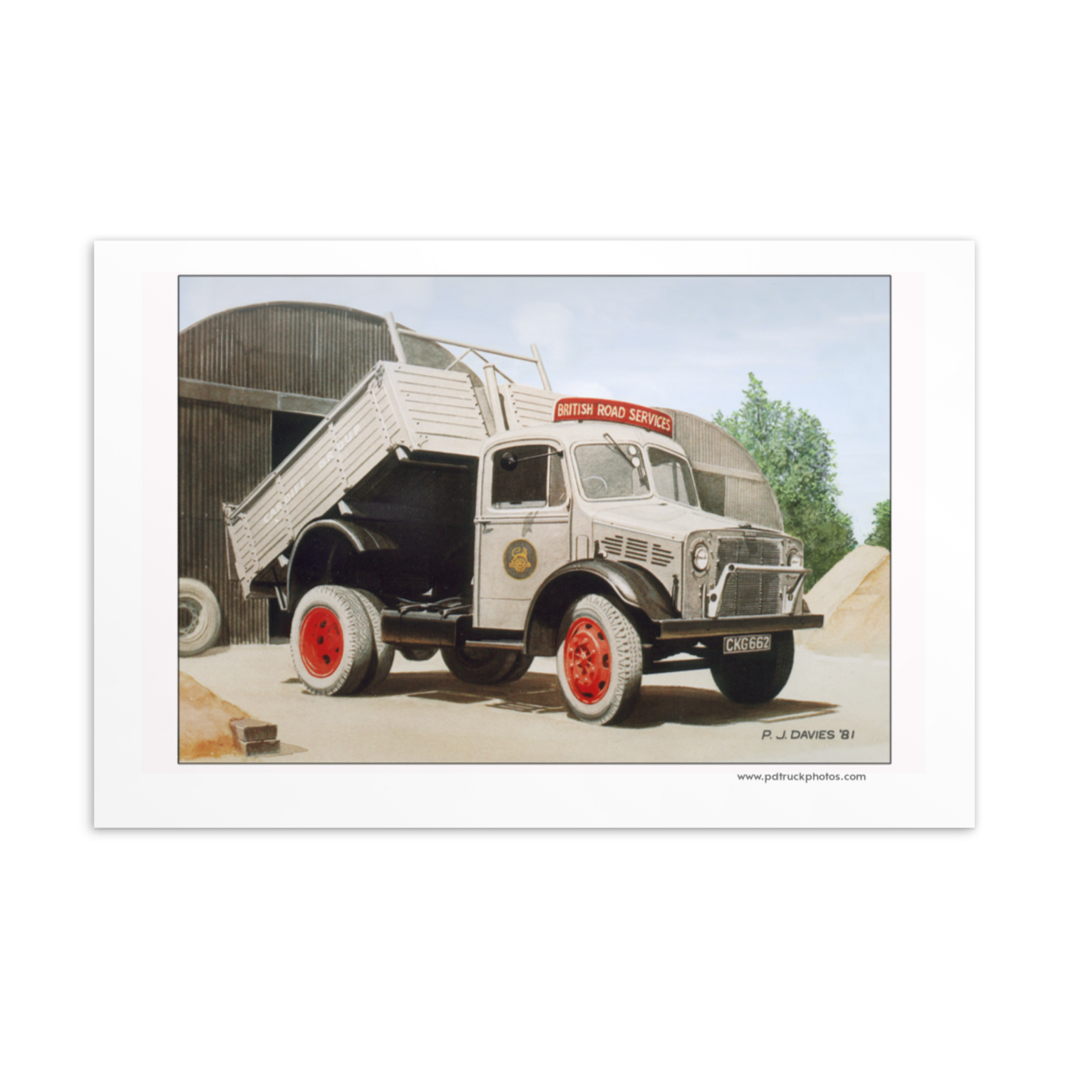 Postcard 6x4 BRS Bedford OWST