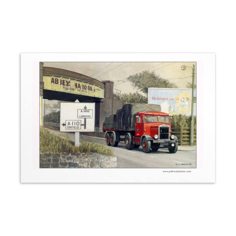 Postcard 6x4 BRS Scammell Artic