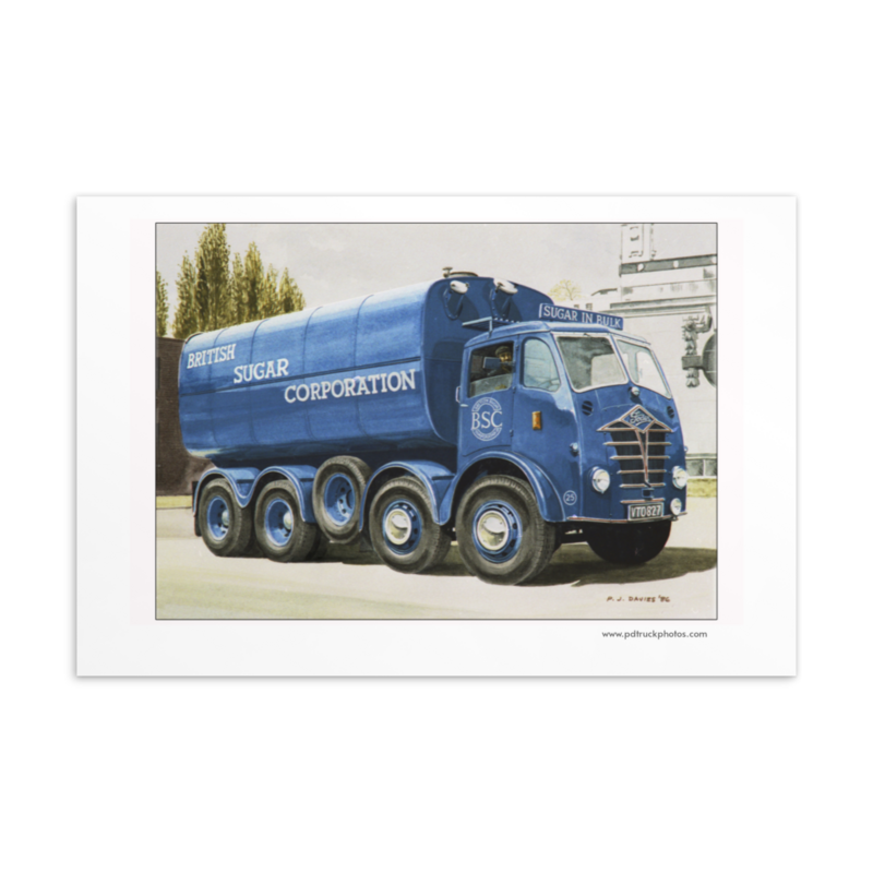 Postcard 6x4 BRS Foden