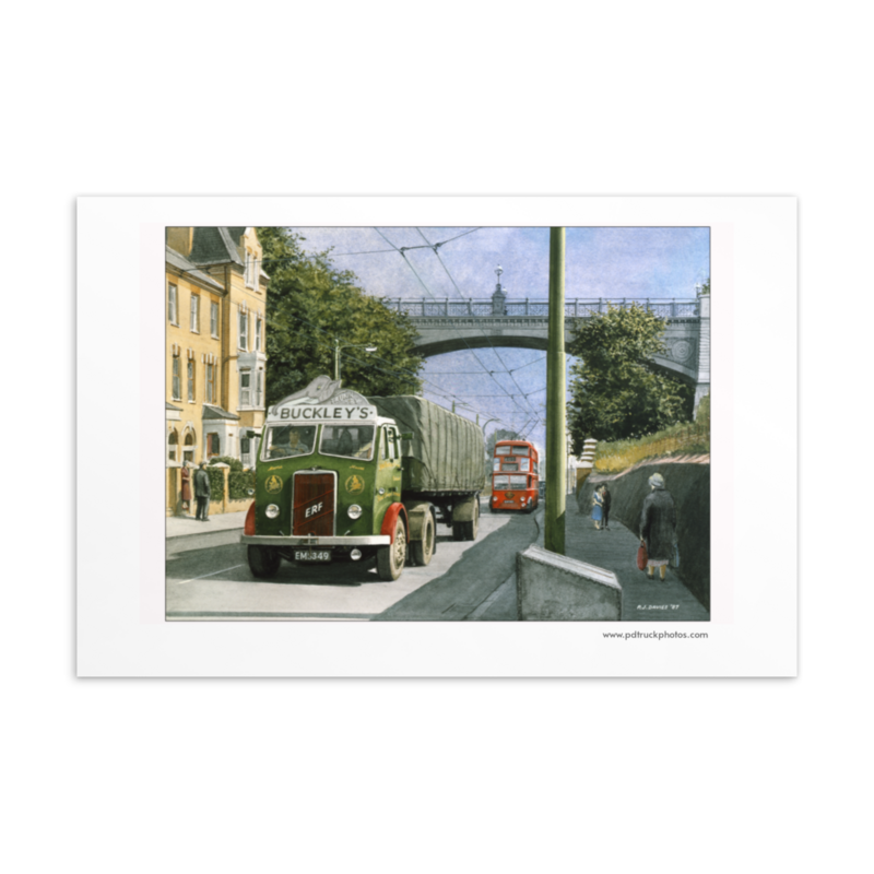 Postcard 6x4 ERF at Archway