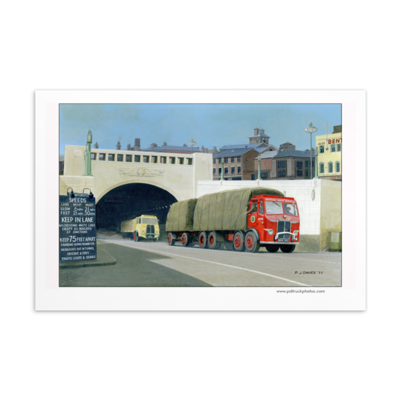 Postcard 6x4 Mersey Tunnel Leyland