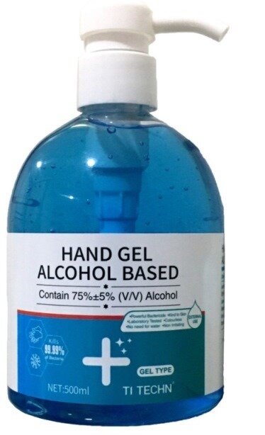 500ml Bubble Gum Blue Hand Sanitiser in Pump Spray Bottle