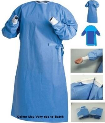 Disposable SMS Fabric Reinforced Surgical Gown-
