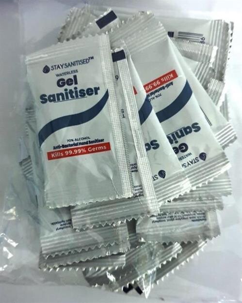 Pocket and Travel Gel Sanitiser 3ml Sachet