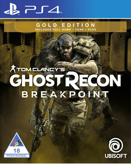 PlayStation 4 Game - Tom Clancy Ghost Recon Breakpoint Gold Edition Retail Box