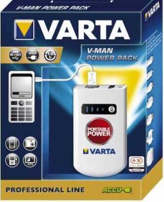 Varta V-Man Portable Power Pack set-USB-in &amp; USB-Out Function