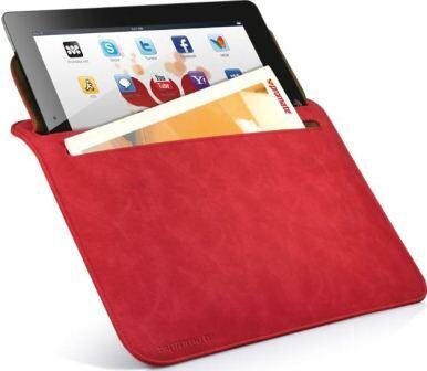 Promate iSleeve.2 iPad premium protective horizontal shamwa leather case with extra pocket