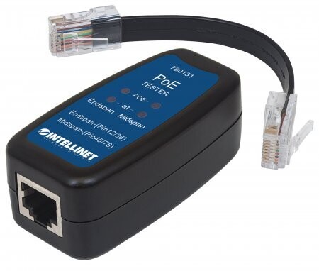 Intellinet PoE+ Tester - Power over Ethernet Plus Test Tool; Detects Endspan