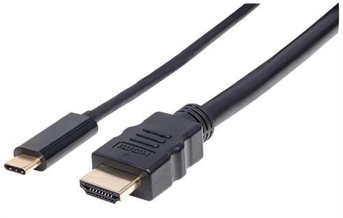 Manhattan USB-C to HDMI Adapter Cable - Converts a DP Alt Mode Signal to an HDMI 4K Output
