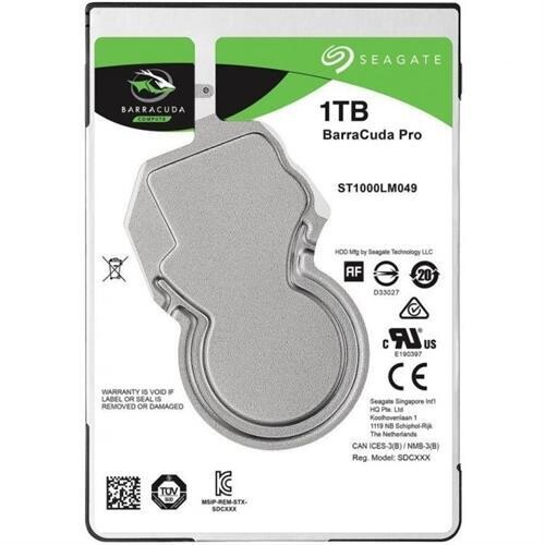 Seagate BarraCuda PRO 1TB SATA III 7mm Hard Disk Drive (7200rpm) 128MB Cache