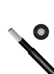 50mm2 single-core 1000V HV DC cable 1m - Black