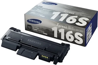 HP Samsung MLT-D116S. Black toner page yield: 1200 pages, Printing colours: Black, Quantity per pack