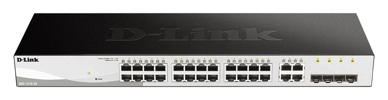 D-Link DGS-1210-28. Basic switching RJ-45 Ethernet ports quantity: 24. Full duplex. MAC address tabl