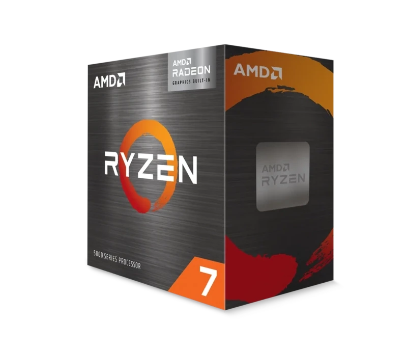 AMD CPU Desktop Ryzen 7 8C/16T 5700G (4.6GHz; 20MB;65W;AM4) box; with Wraith Stealth Cooler and Rade