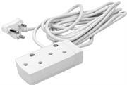 Noble Poweline 10m Multi Plug Coupler Extension Cord Lead Wi