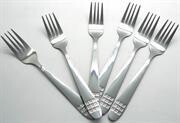 Casey Catering 6 Piece Stainless Steel Dinner Table Forks Se
