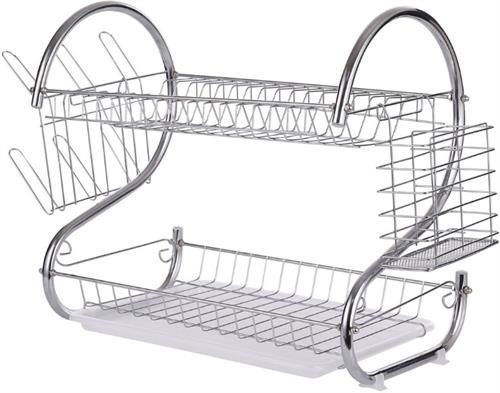 Casey 2 Layer 38cm Stainless Steel Dish Rack - Made of high