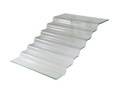 7-Step Stand - Clear Glass 63 X 40 X 20cm