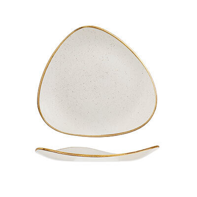 Barley White - Triangle Plate - 26.5cm (12)