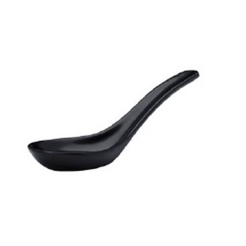 Black Swirl - Chinese Spoon - 13cm (10)