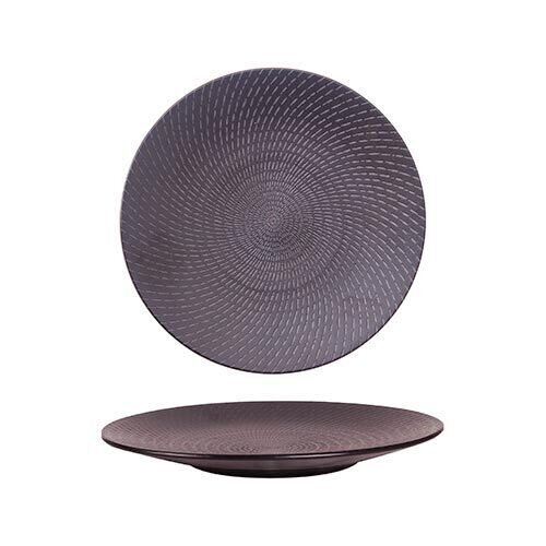 Black Swirl - Round Coupe Plate - 23.5cm (24)