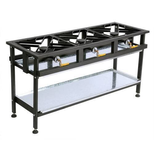 Boiling Table Gas - Commercial - 3 Burner Straight