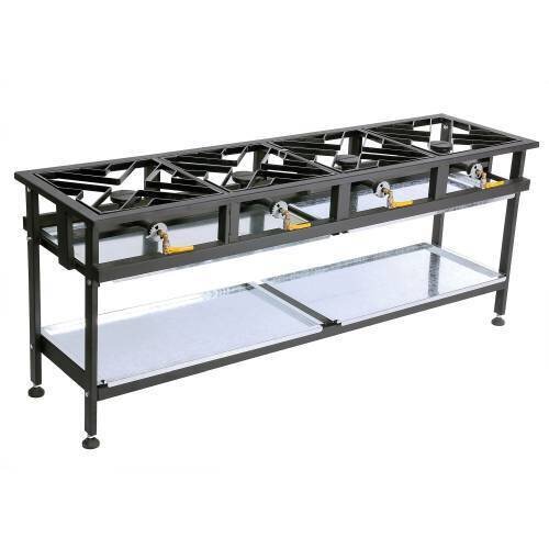Boiling Table Gas - Commercial - 4 Burner Straight
