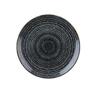 Charcoal Black - Coupe Plate - 16.5cm (12)