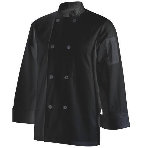 Chefs Uniform Jacket Basic Long - Black - Large