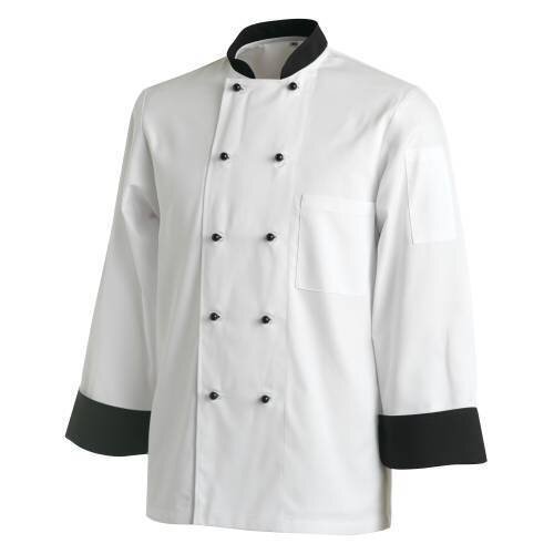 Chefs Uniform Jacket Contrast Long - Large