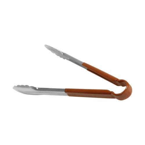 Coloured Utility Tongs (Brown) - 300mm