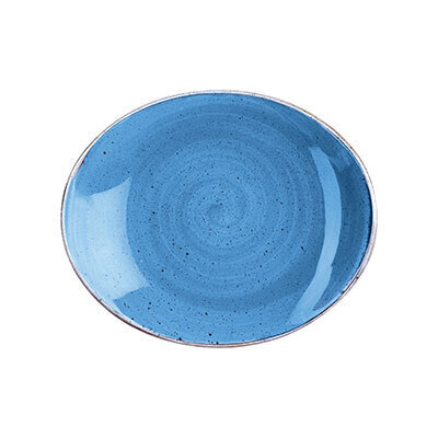 Cornflower Blue - Oval Plate - 19.2cm (12)