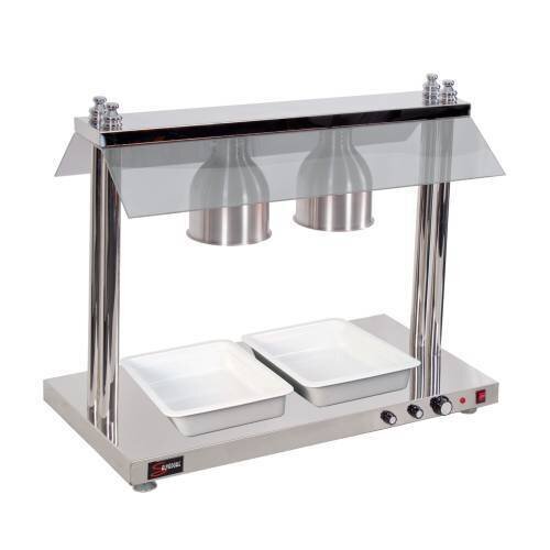 Heated Food Display Station Salvadore - 2 Light - With Heated Base