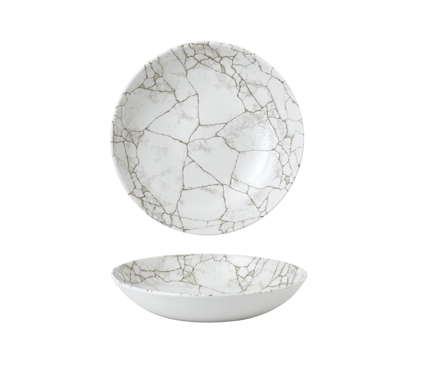 Kintsugi - Agate Grey - Coupe Bowl - 24.8cm (12)