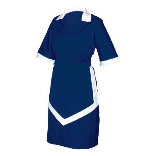 Ladies Housekeeping 3Pc- Navy And White - X Large