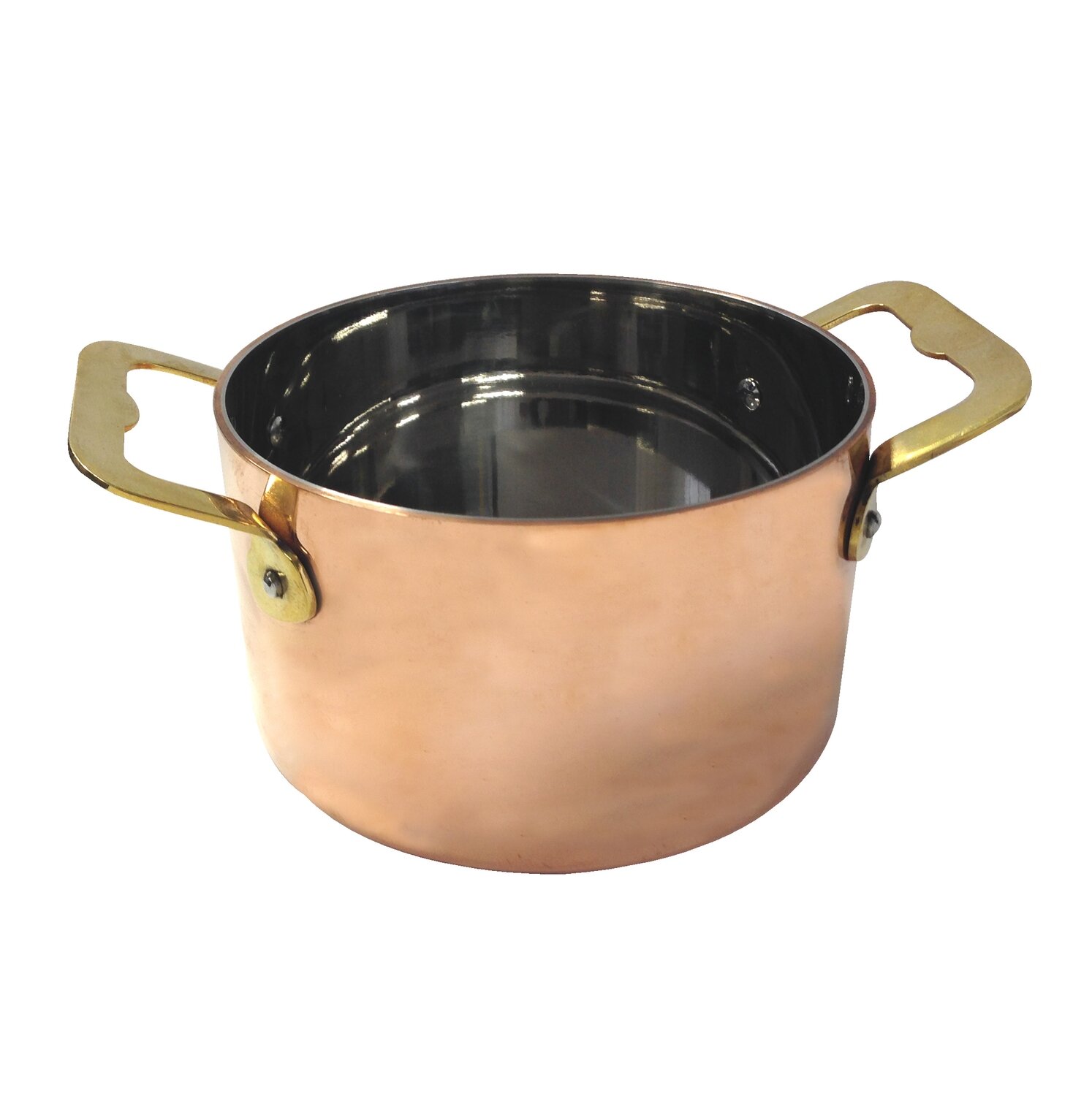 Mini Copper Casserole Pot - 120 X 75 mm