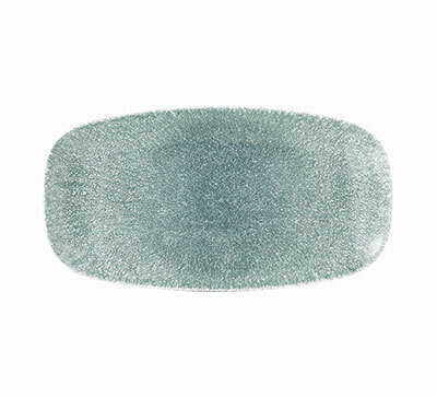Raku Topaz Blue - Chefs&#39; Oblong Plate - 29.8 X 15.3cm (12)
