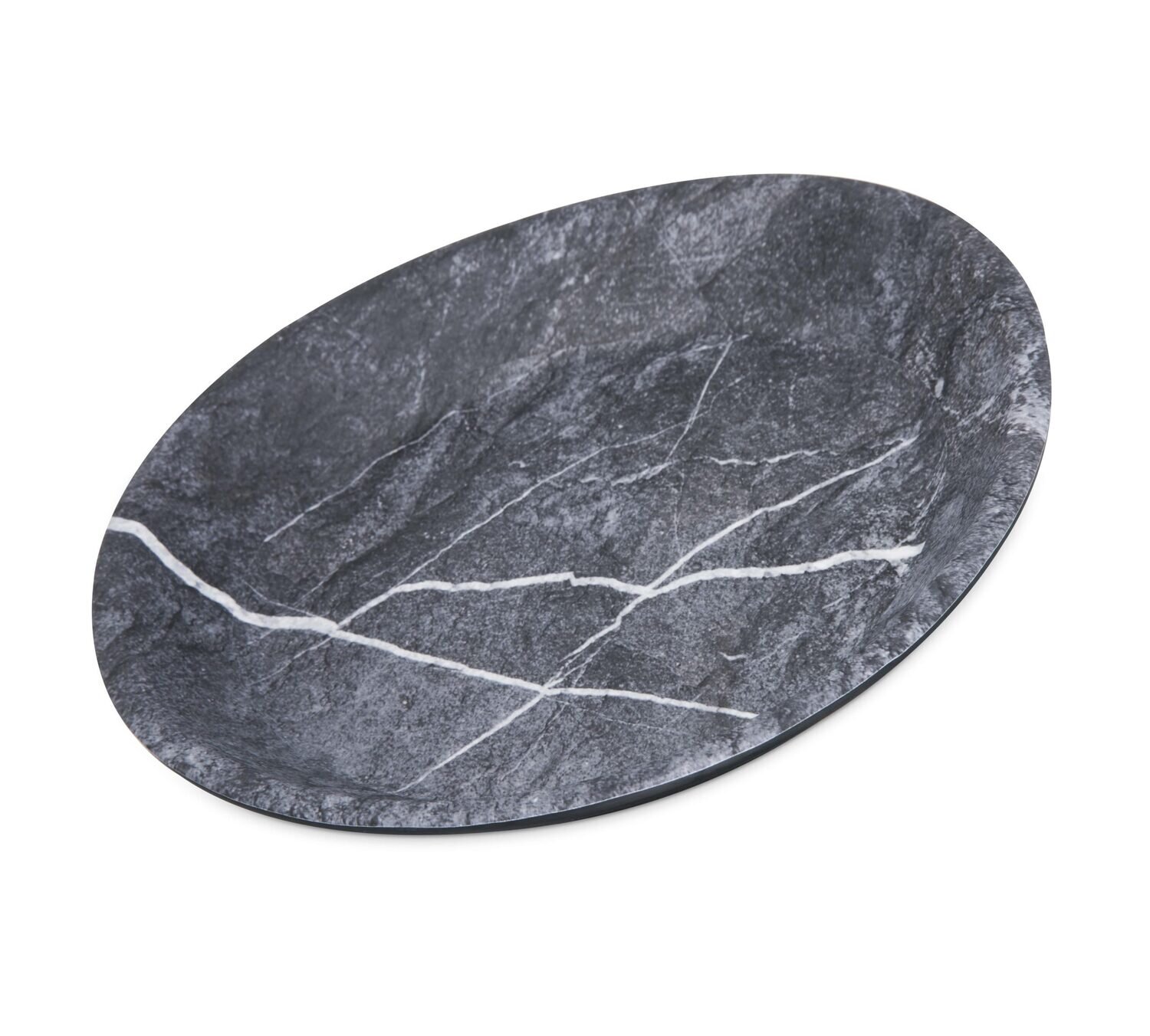 Ridge Melamine Rimless Plate Soapstone