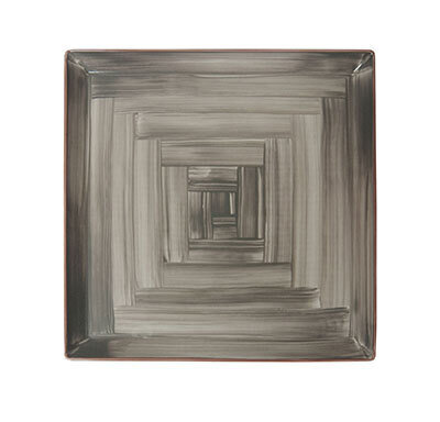 Square Plate Grey - 32 X 32cm (1)