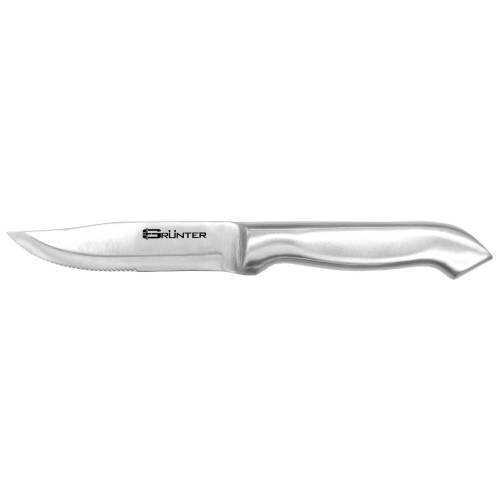 Steak Knife Broad Blade - Steel Handle