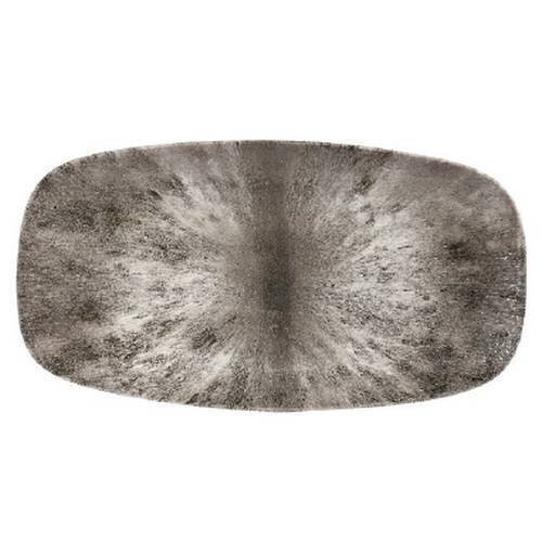 Stone Quartz Black - Oblong Chefs Plate - 30 X 15.3cm (12)