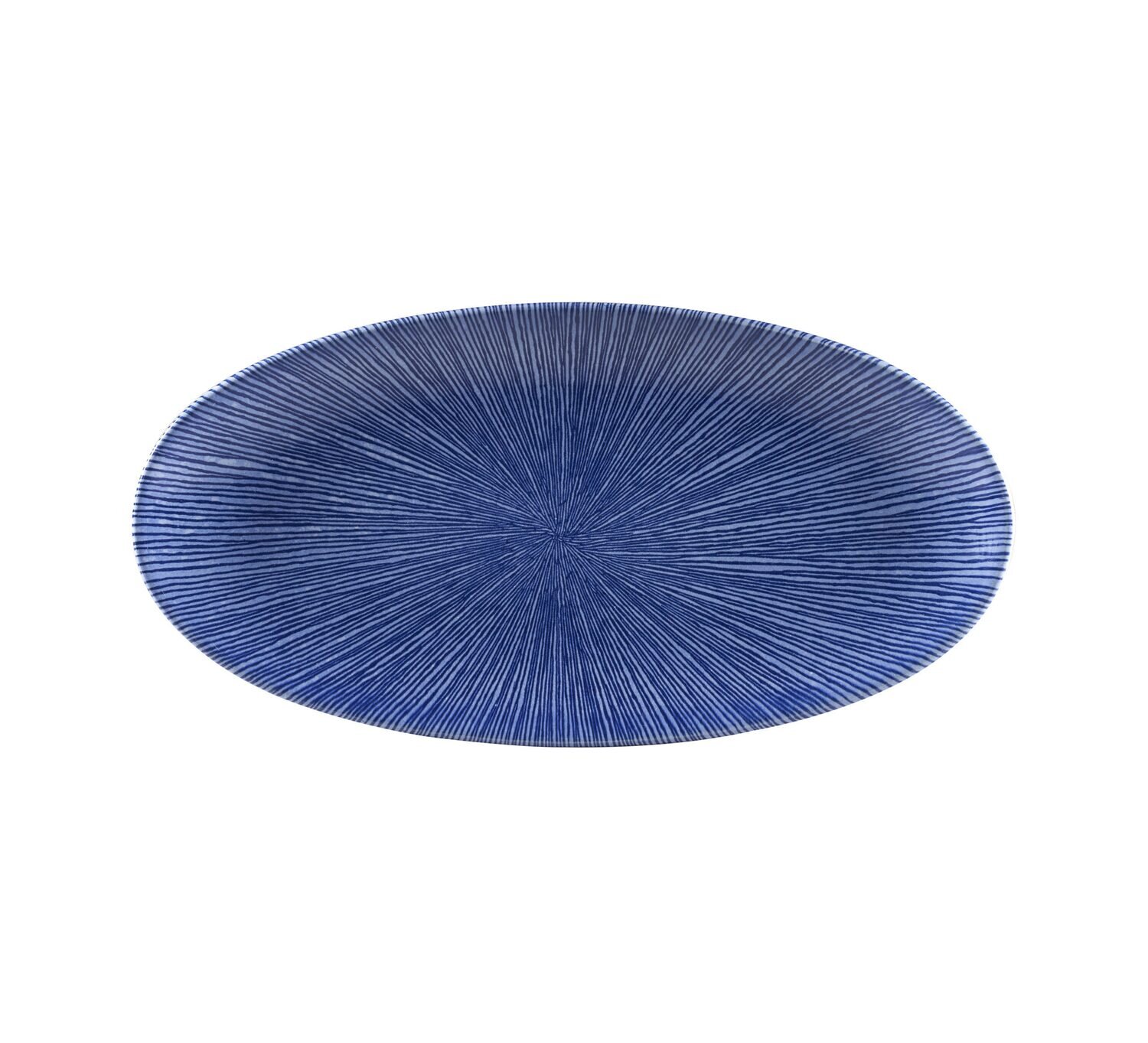Studio Prints - Agano Blue Oval Plate - 29.9X15cm (12)
