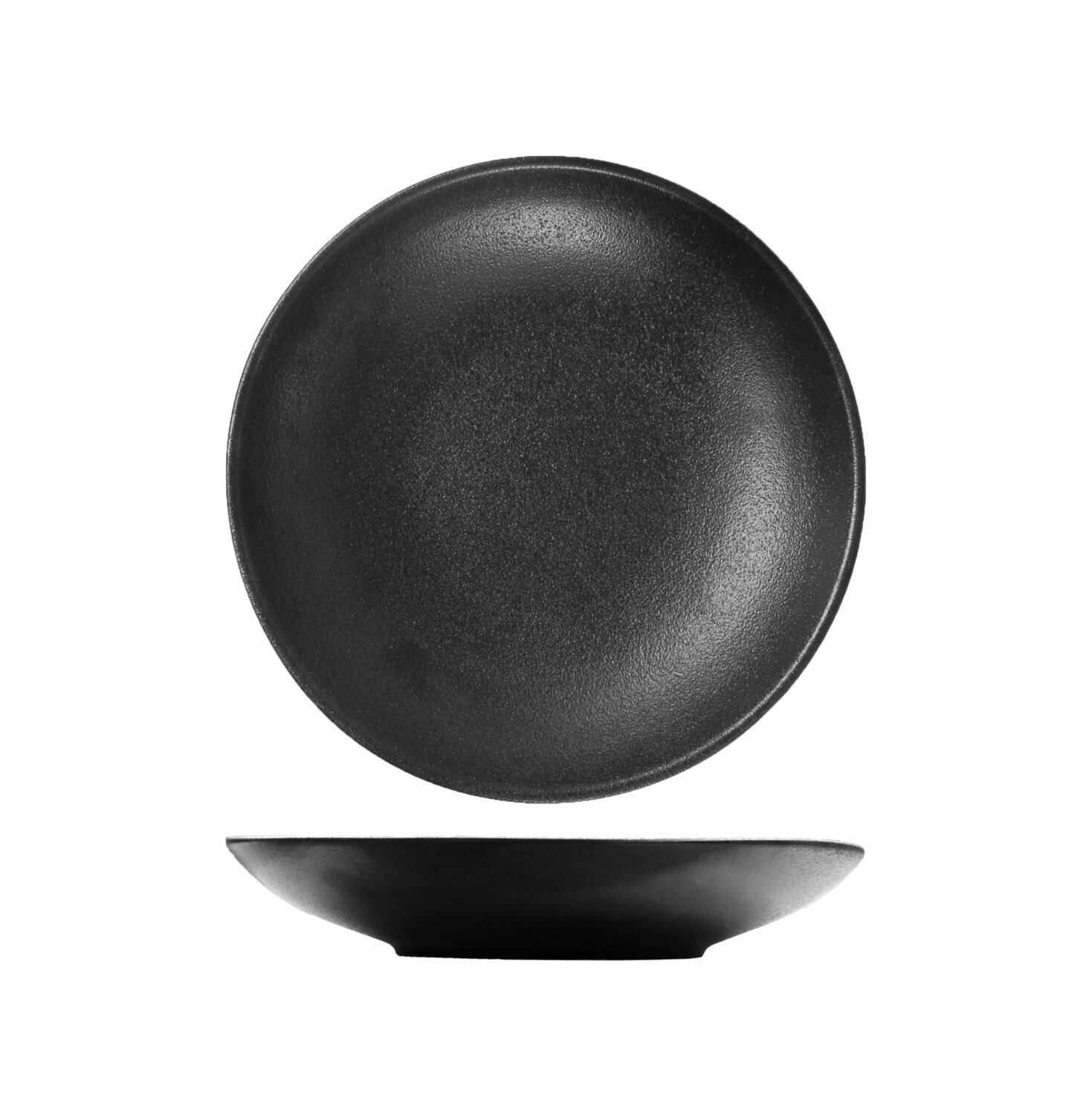 Tempest - Black - Deep Coupe Plate - 24cm (24)