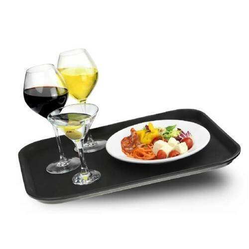 Tray Rect Melamine Non Slip - (Black) No.14 - 530 X 380